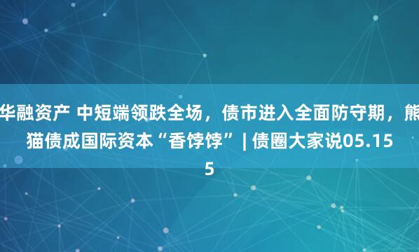 华融资产 中短端领跌全场，债市进入全面防守期，熊猫债成国际资本“香饽饽” | 债圈大家说05.15